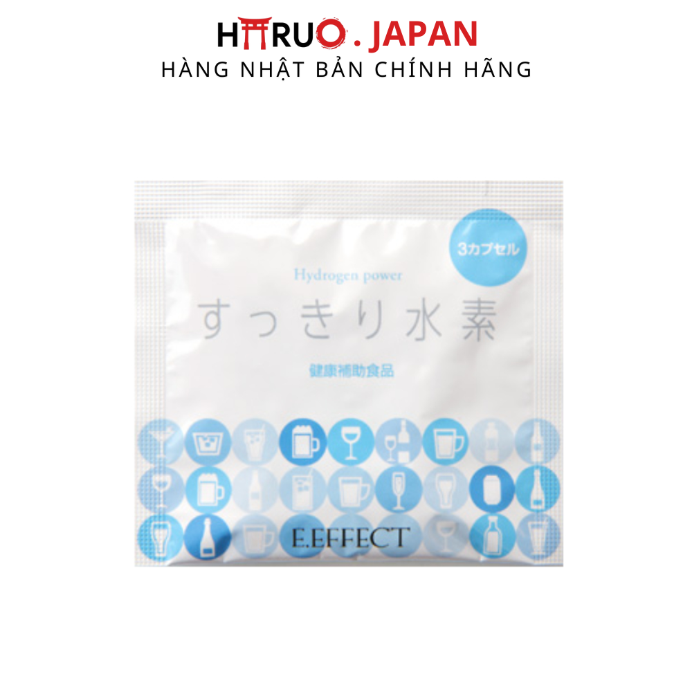 (Nội địa Nhật) Gói 3 viên uống giải rượu bia EFFECT dạng viên tránh mất nước - Nhật Bản