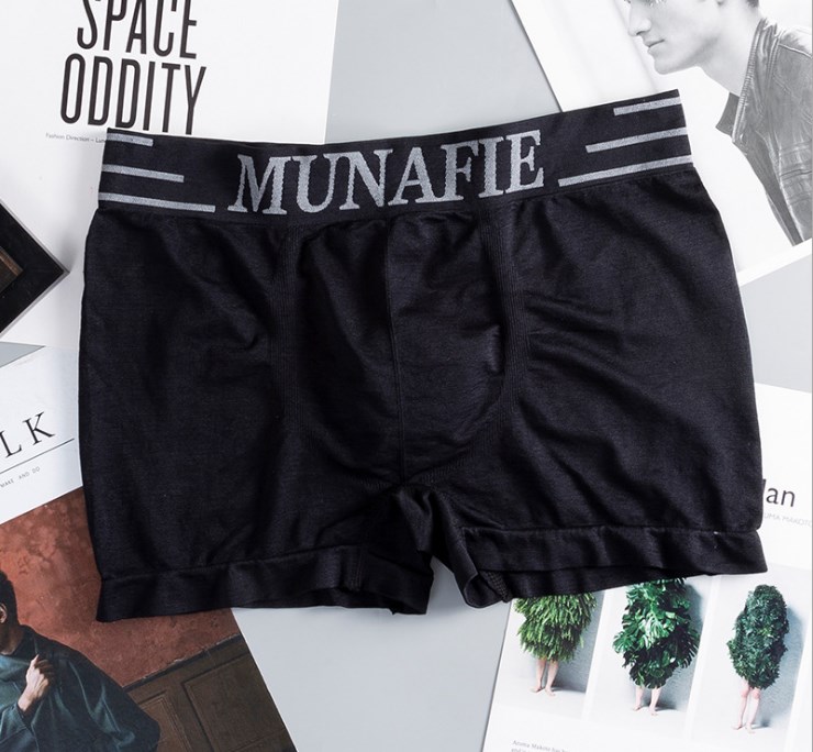 [Hoàn Tiền 15%] Quần lót đùi nam túi zip MUNAFIE chất vải cotton co dãn 4 chiều cực thấm hút mồ hôi