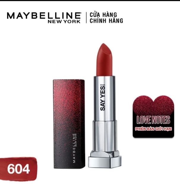 [Hcm]Son Maybelline Màu Cam Cháy 604 Chính Hãng