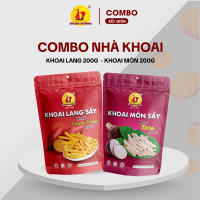 Combo Khoai lang vàng 200g Khoai môn 200g Thuận Hương - Khoai sấy thơm bùi - Trái cây sấy - Ăn vặt