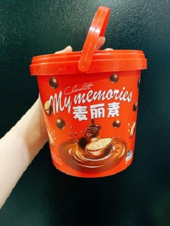 kẹo xô socola đỏ my memories 168g