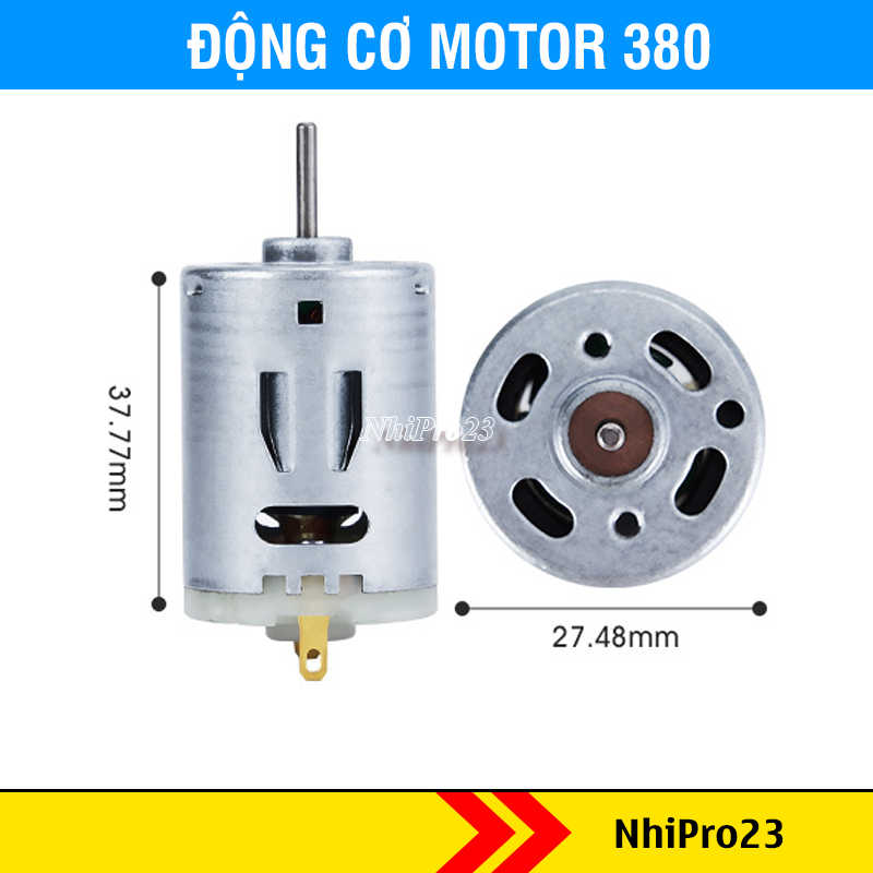 Động Cơ Motor 380 Dùng Pin RC Tốc Độ Cực Cao 3V-6V 40000 Vòng/Phút Cho Mô Hình Xe Mô Hình Tàu