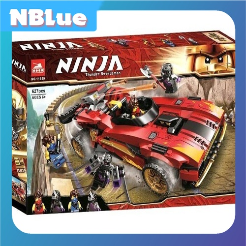 Lego Ninjago Siêu Xe ô tô chiến đấu Của Kai Jay 11659 (627 chi tiết ) X-1 Ninja charger Quà tặng bé trai bé gái