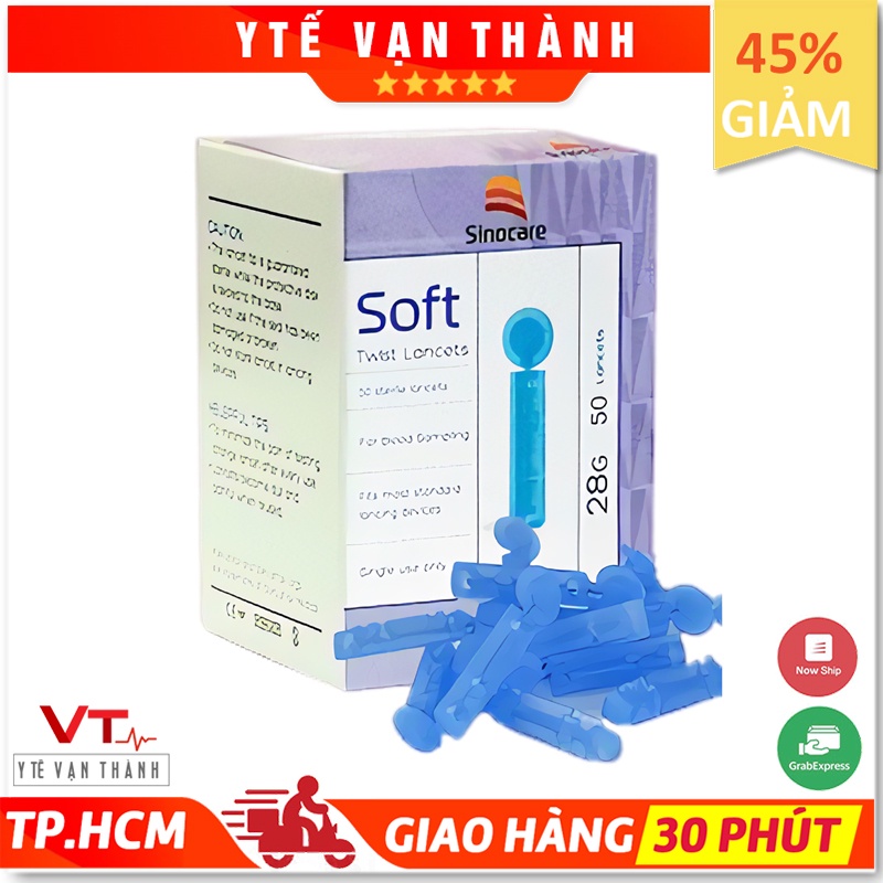 ✅ Kim Thử Đường Huyết (Hộp 50 Kim) Dùng Được Cho Nhiều Loại Máy Dùng Kim 4 Cạnh - Vt0050 [ Y Tế Vạn Thành ]