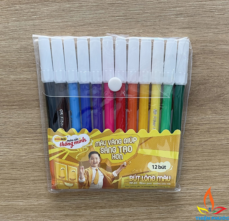 Bút lông màu nước Thiên Long fiber pen colorkit FP-01 SUKADO