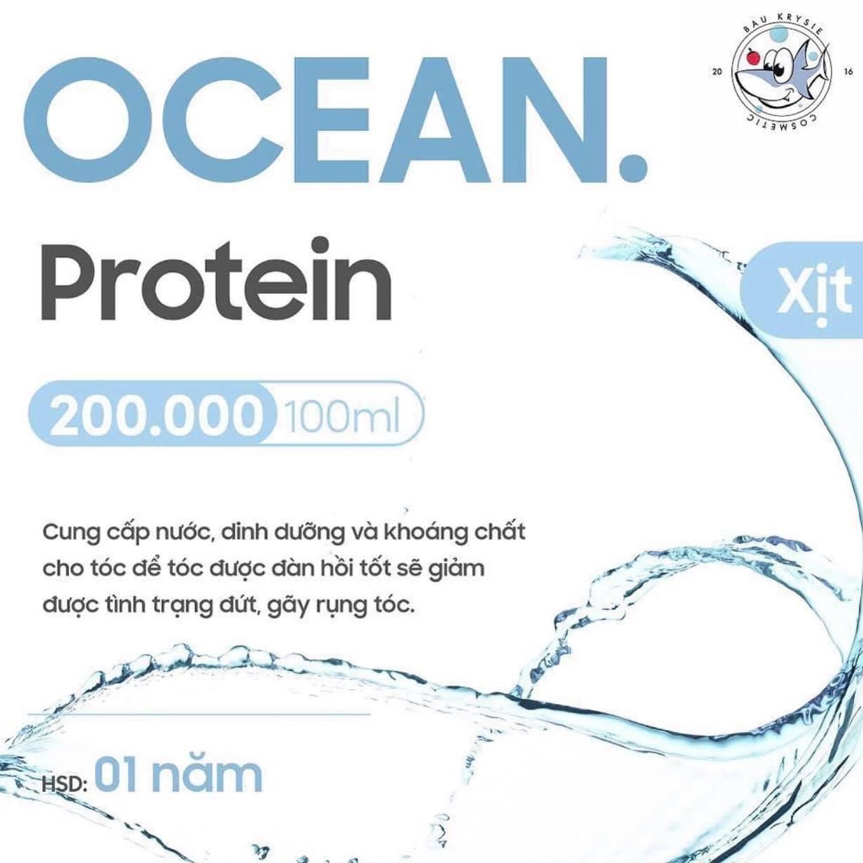 [Hcm]Xịt Dưỡng Protein Ocean Baukrysie