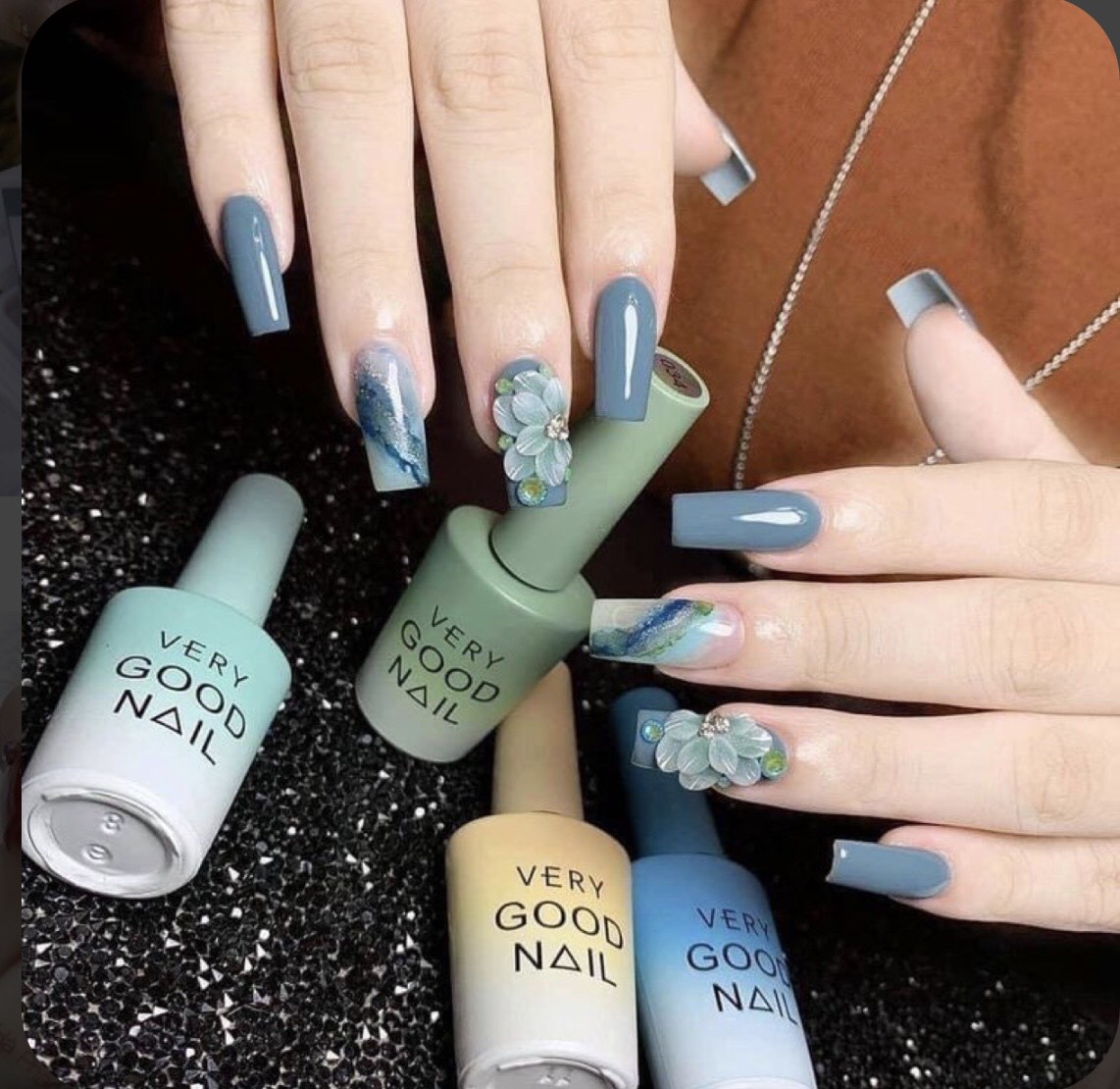 FREESHIP +QUÀ TẶNG) Móng tay giả giá rẻ/ nail thiết kế/ nailbox/ Móng úp tay/ móng tay giả màu thạch nude/ móng giả đính đá