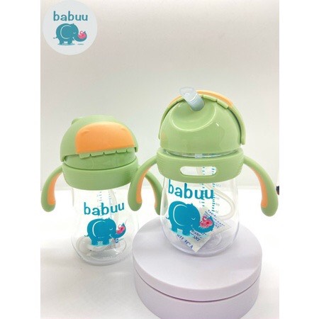Bình tập uống nước Babuu Baby Nhật bình nước cho bé bình nước nhựa PPSU an toàn Beandy Kids BNBB10