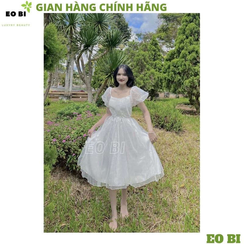 Váy xòe trắng nữ tiểu thư dực tiệc cưới sang chảnh, Đầm bánh bèo ulzzang  tiểu thư LA1015 | Shopee Việt Nam
