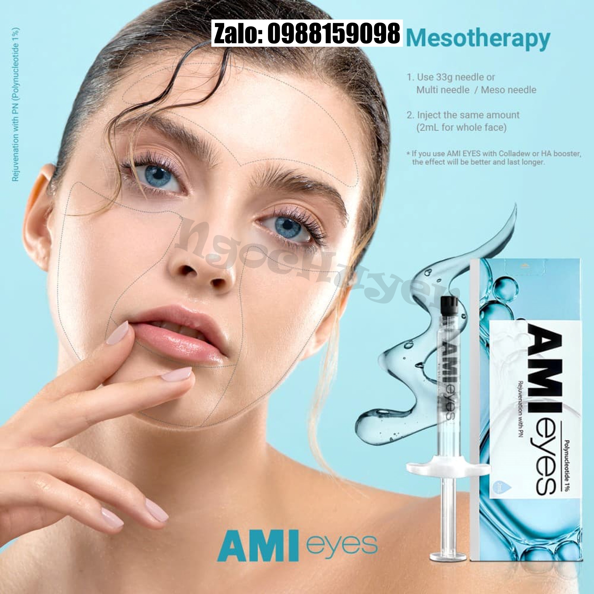 Tan quầng thâm mắt Ami Eyes - 1 hộp 1cc - Filler mắt