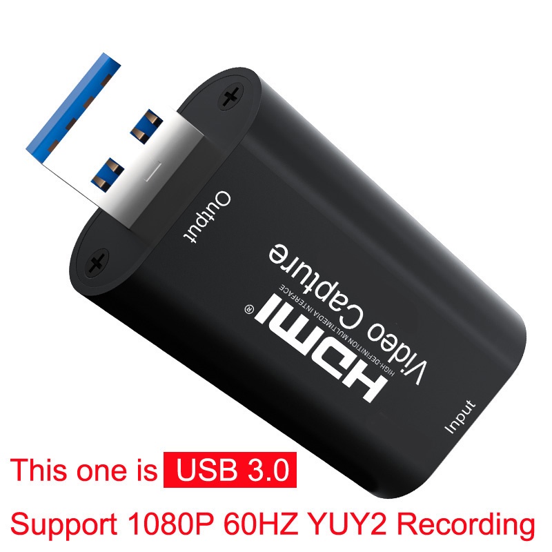 Bộ chuyển đổi tín hiệu HDMI sang USB 2.0 HDMI Video Capture - Thẻ ghi video 4K 1080p USB 3.0 USB 2.0