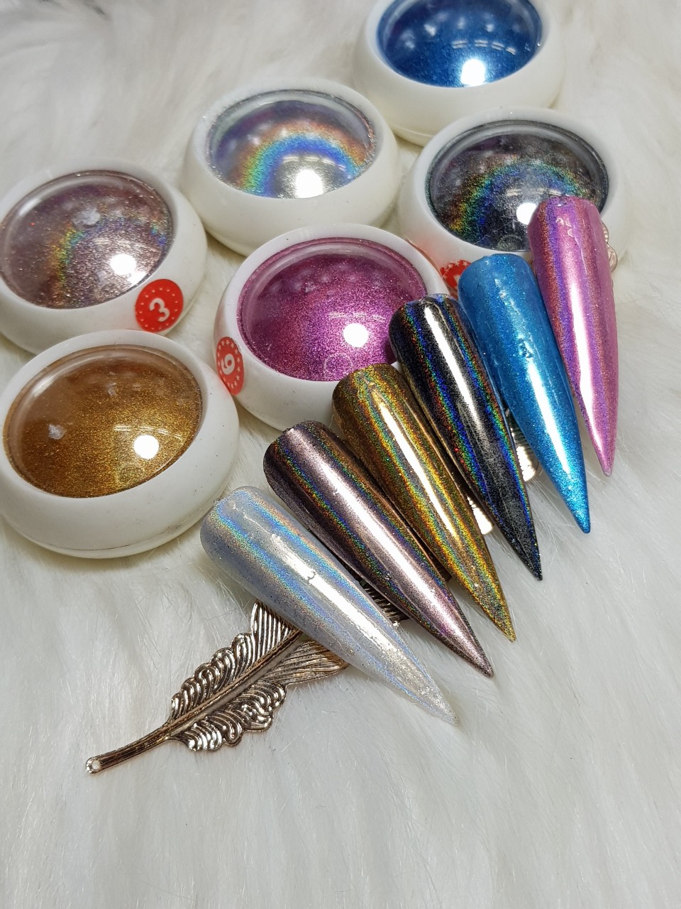 [HCM]Nhũ cầu vòng chọn màu 1 hũ 2g 40k