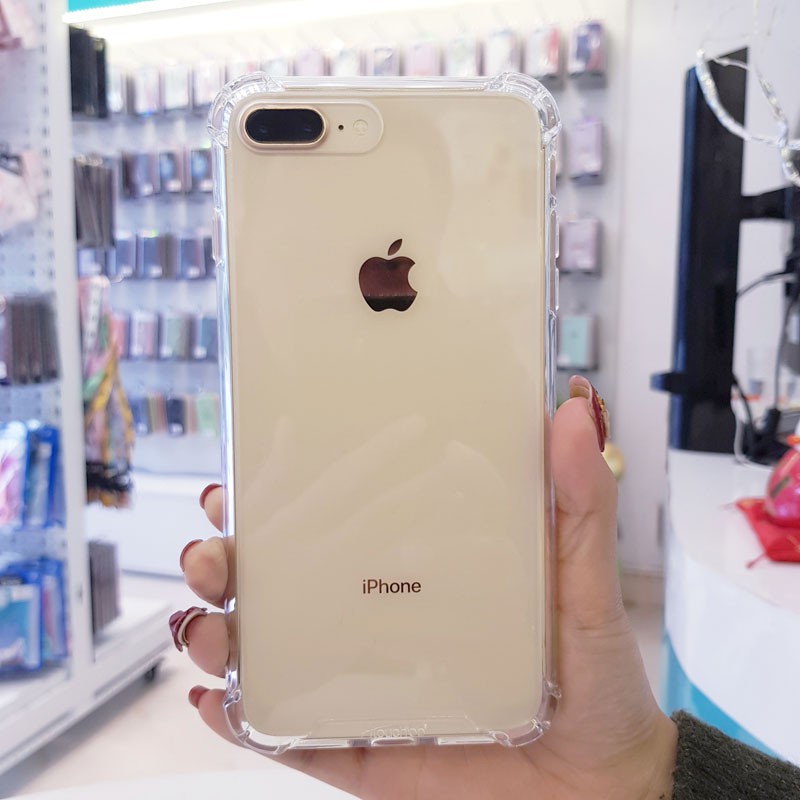 Ốp Silicon Dẻo Trong Chống Sốc Cho Iphone 7 Plus và Iphone 8 Plus