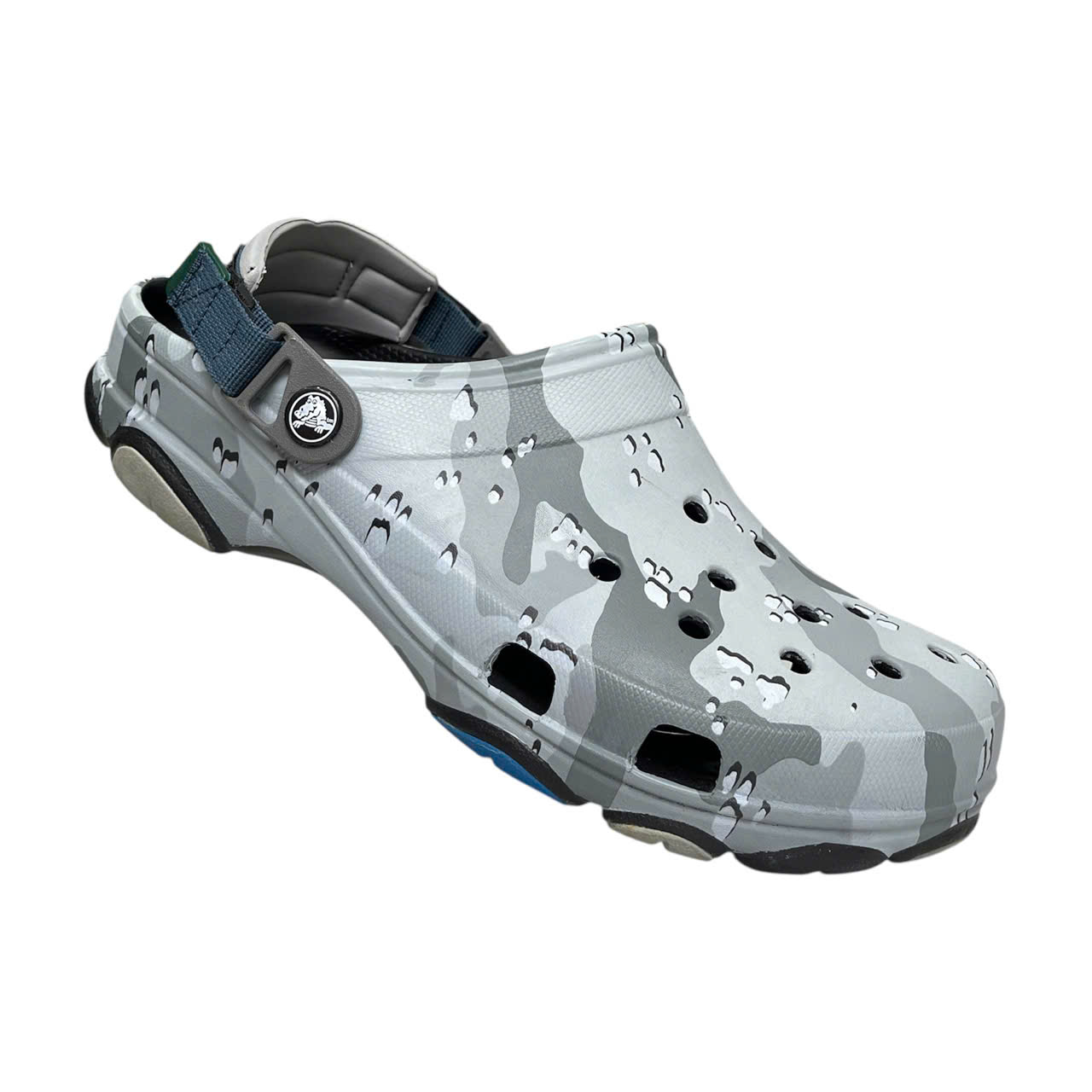 [Chính hãng lỗi cắt] Dép Crocs All Terrain Clog hoạ tiết loang phối quai dù bao ngầu có tặng sticker