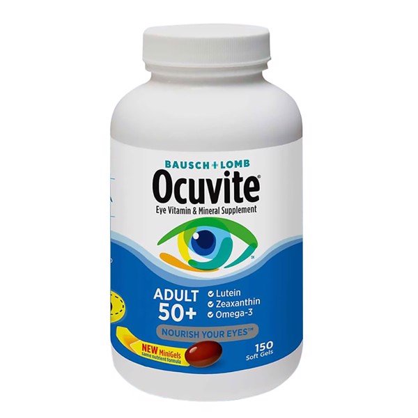 [Hcm]Ocuvite Viên Uống Bổ Mắt Adult 50+ Cho Người Trên 50 Tuổi 150 Viên