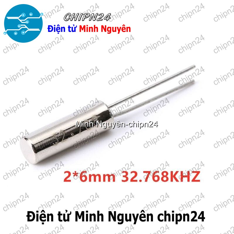 [3 con] (KG2) Thạch anh 32.768K DIP 2x6mm (32.768KHz 32768KHz 32768 32.768)