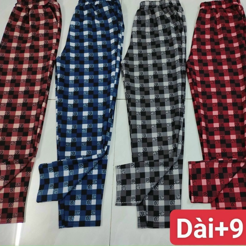 [HCM][COMBO 3 QUẦN 90K] Quần baggy sọc caro Quần lửng nữ Quần dài sọc Caro Quần sọc caro vải thun xố