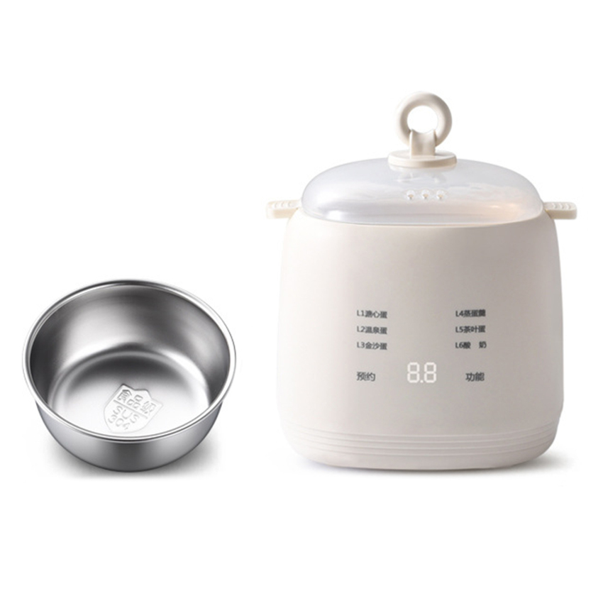 Vận chuyển nội địa Nồi Hấp Trứng Thông Minh Đa Chức Năng Máy Luộc Trứng Mini 4 Quả Vật Liệu An Toàn Thực Phẩm Di Động
