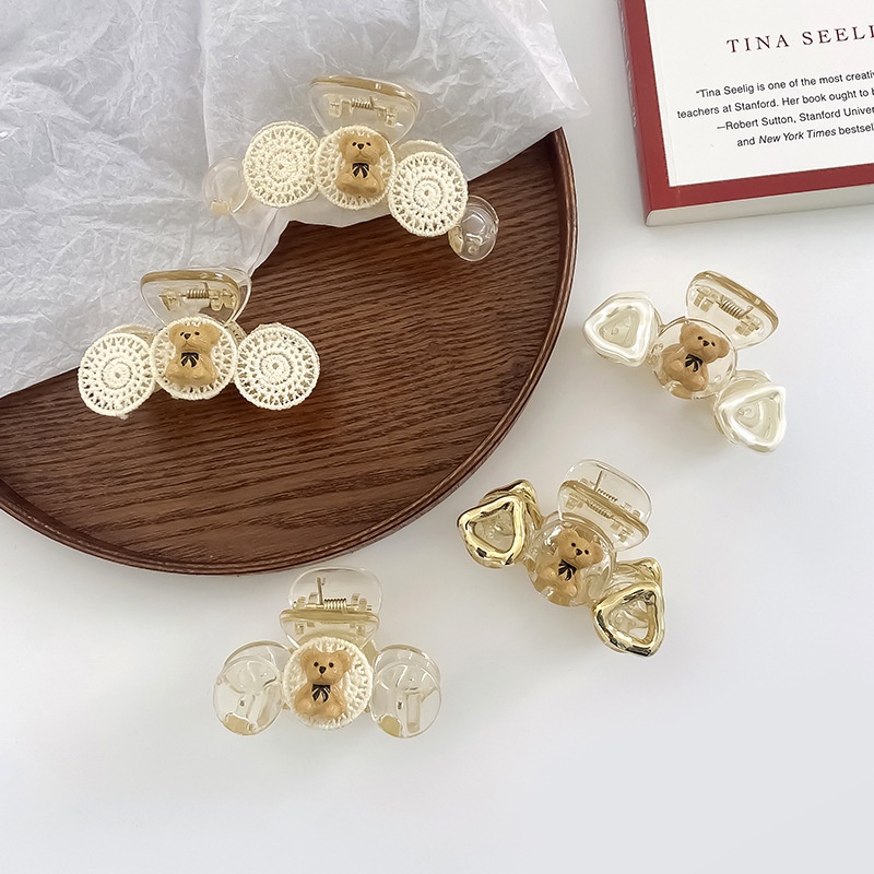 [Hcm]Kẹp Tóc Càng Cua Chú Gấu Mini Đáng Yêu Cho Nữ Phong Cách Hàn Quốc