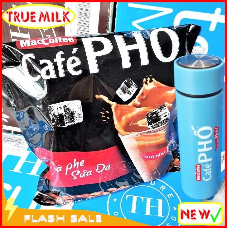 Cafe Phố 30gói x 24g (Tặng Bình giữ nhiệt cafe phố) - Ca Phê Phố - cafe sữa đá - MacCoffee - Cafe Ph