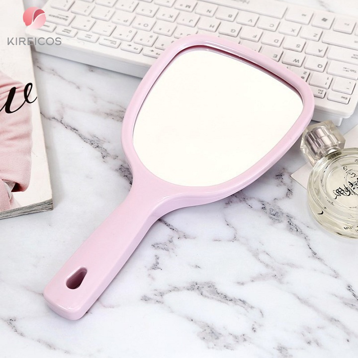 [HCM]Gương Trang Điểm Sơn Nhũ Có Cán Dài Cao Cấp 0154