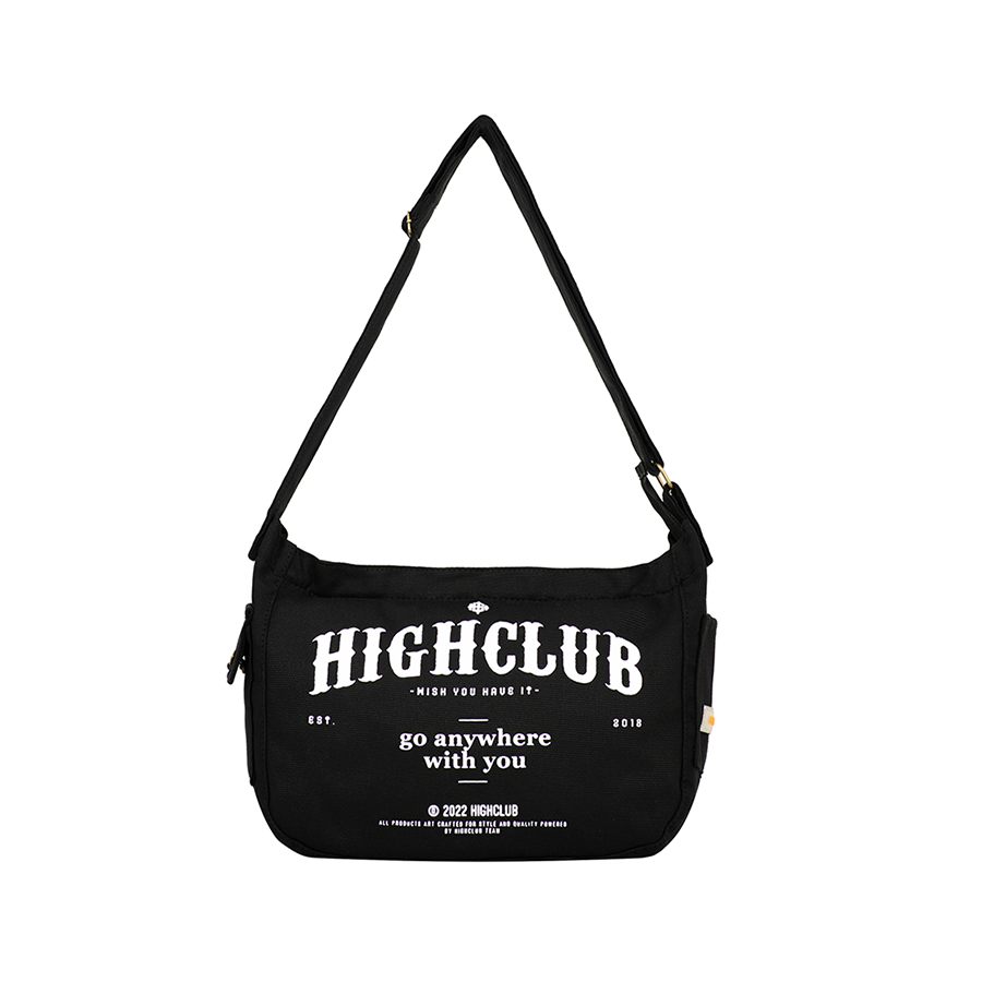 TÚI ĐEO CHÉO HIGHCLUB Shoulder Bag CANVAS ĐEN