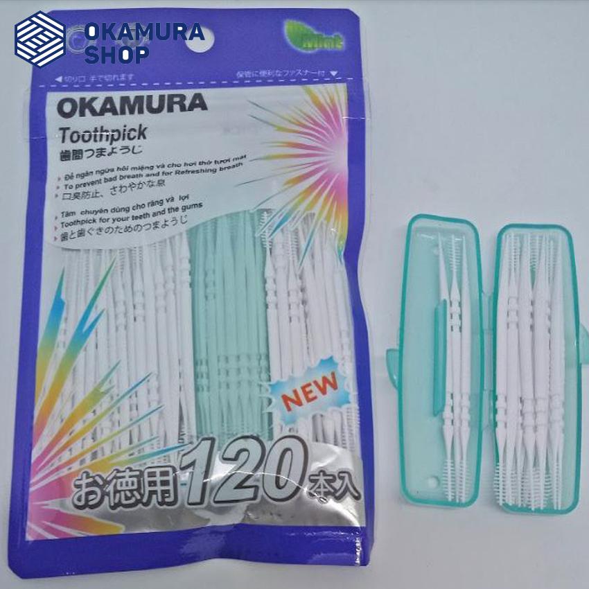 [Hcm]Tăm Nhựa Okamura Chất Lượng Nhật Bản Bịch 120 Cây