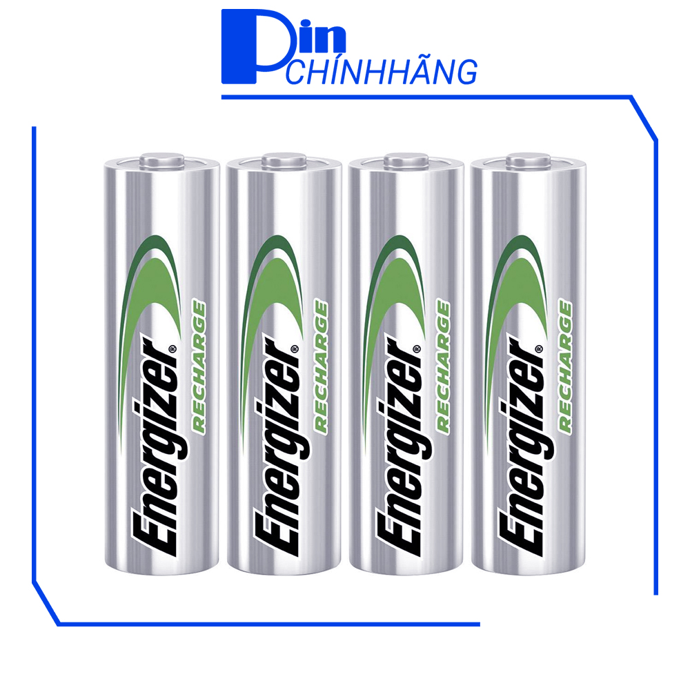 Bộ 4 Pin sạc Energizer TRAY 2000mAh - Pin AA Size chuẩn điện áp 1.2V tương thích tốt