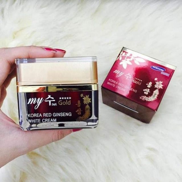 Kem Hồng Sâm My Gold Red Ginseng White Cream 50Ml