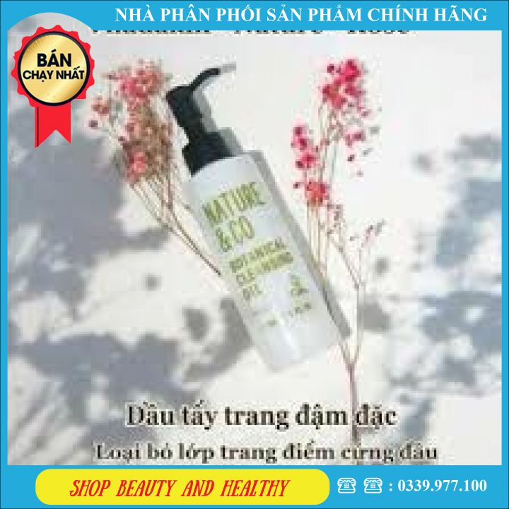 [ Chất] Dầu Tẩy Trang Nature & Co Botanical Cleansing Oil (150Ml)