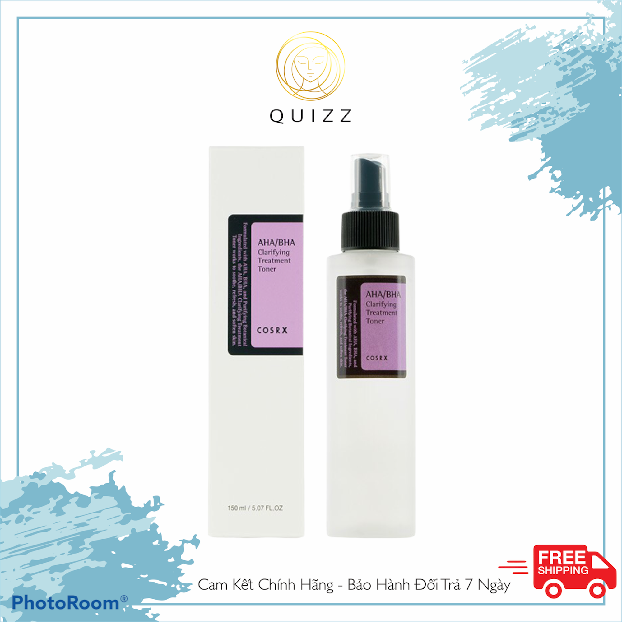 Nước Hoa Hồng Toner Aha/ Bha Treatment Cosrx Toner 150Ml_Quizz Cosmetics