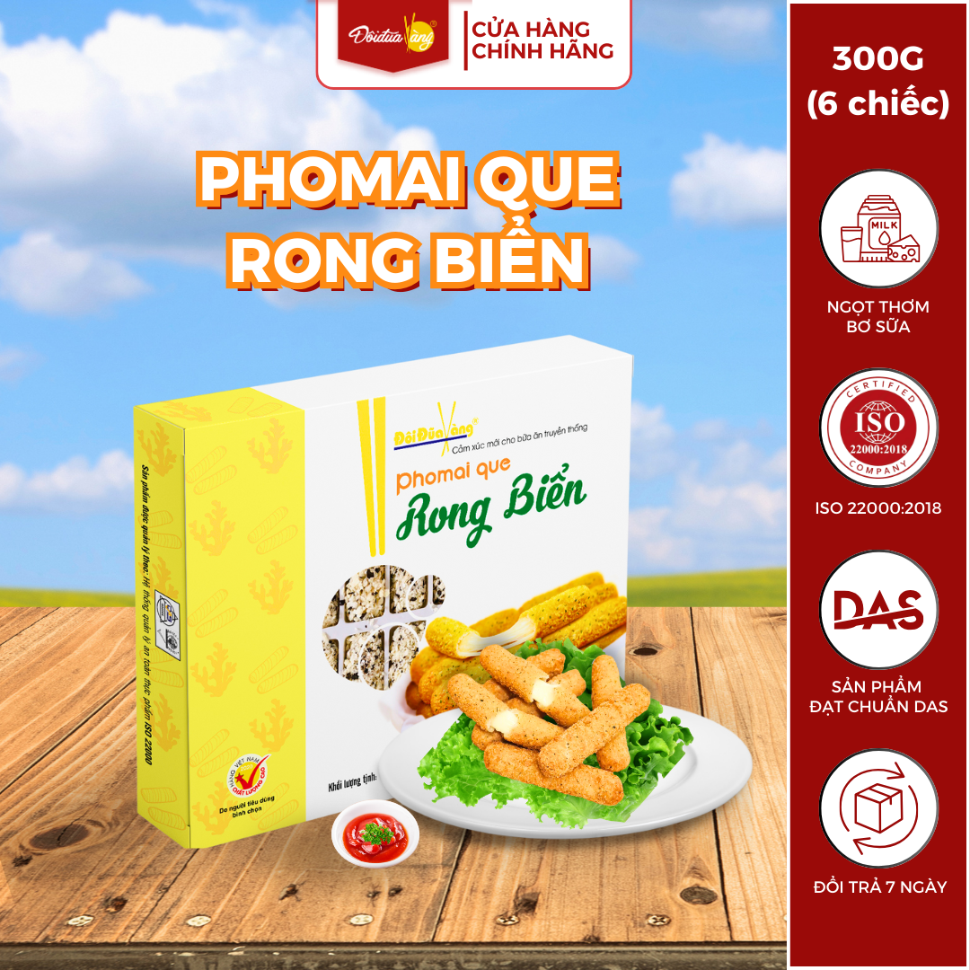 Phô mai que rong biển Đôi Đũa Vàng 300g thơm ngon bổ dưỡng