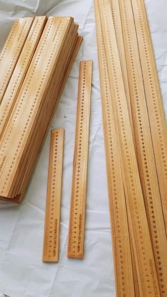 Thước Gỗ 30 50 60cm Giáo Viên - Gỗ Sồi. Giáo cụ dạy học cho giáo viên khối tiểu học