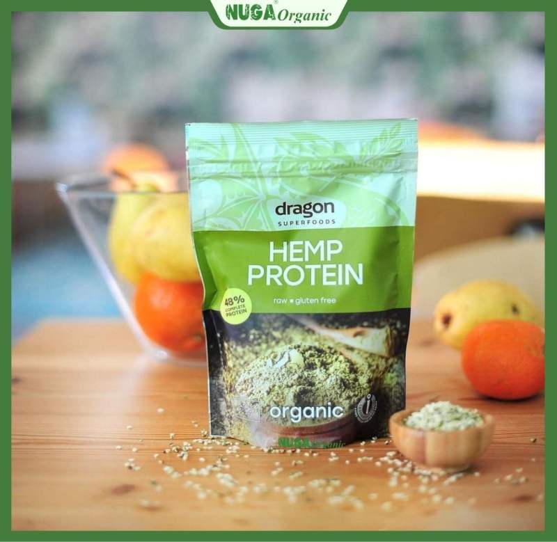 Bột Protein hạt gai dầu hữu cơ (Organic Hemp Protein) - Dragon Superfoods - 200g