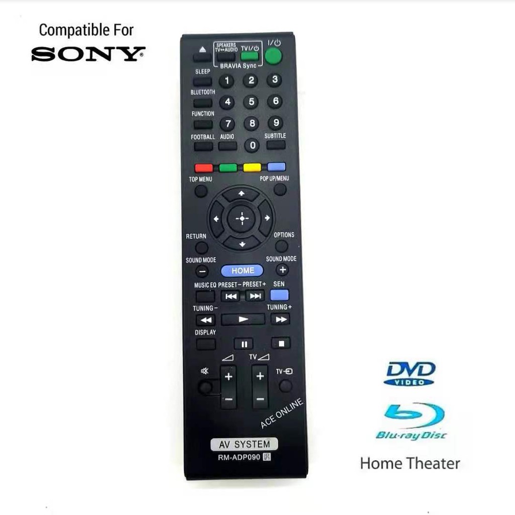 Sony Dàn Máy Điều Khiển Từ Xa RM-ADP090 Tương Thích Với BDV-E2100 BDV-E3100 BDV-E4100 BDV-E6100 BDV-