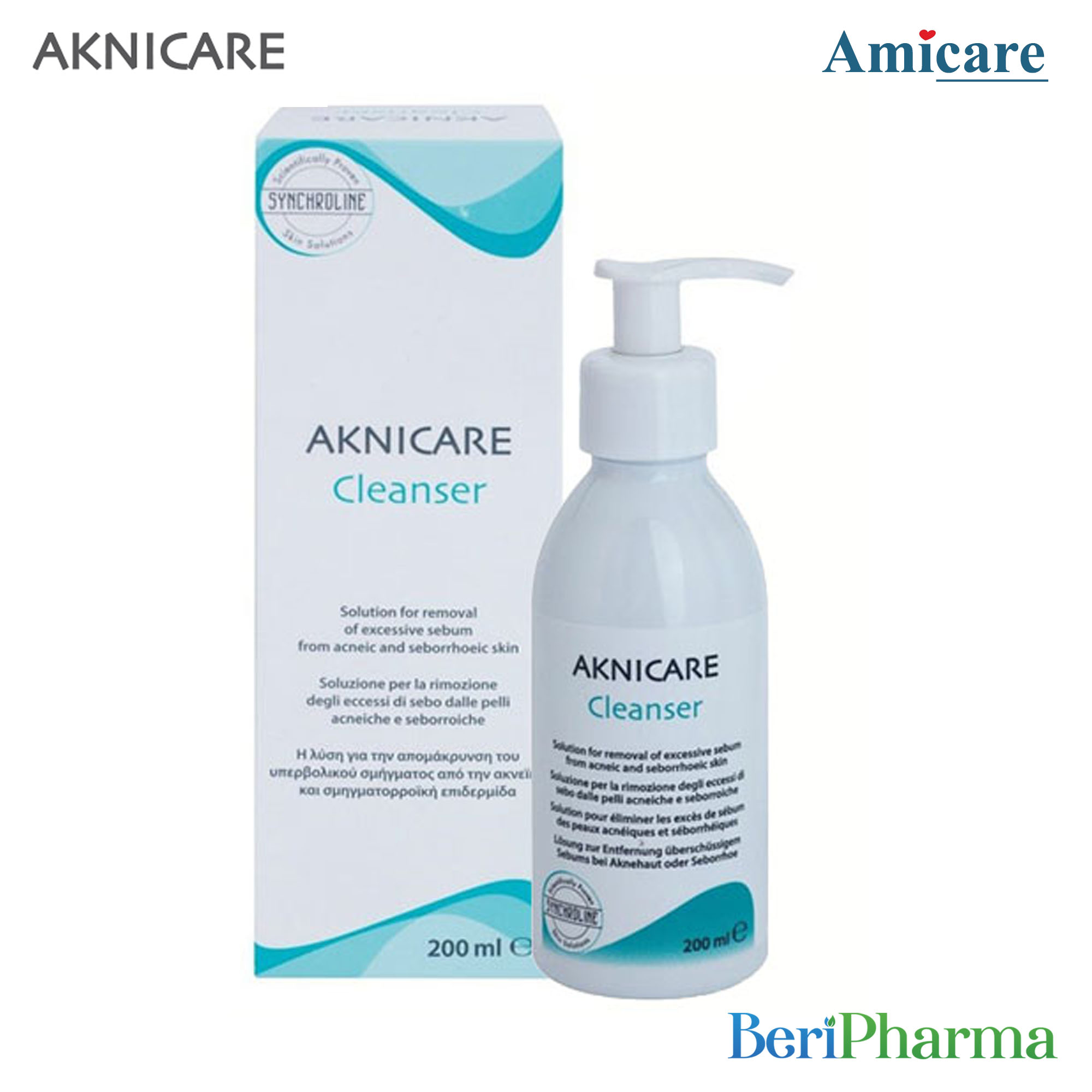 [HCM]Aknicare Gel Rửa Mặt Cho Da Dầu Mụn Cleanser 200ml