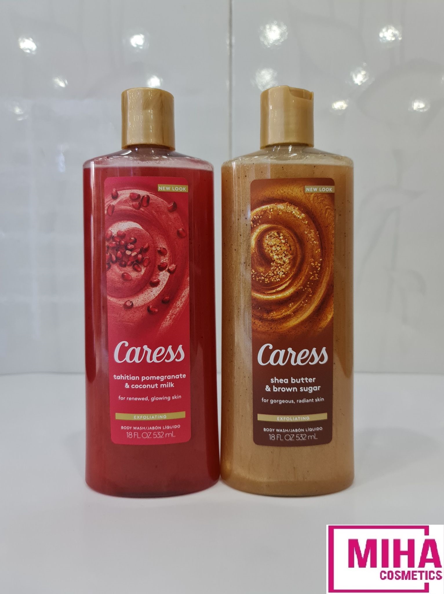 [Hcm]Sữa Tắm Dưỡng Ẩm Trắng Da Có Hạt Caress 532Ml Usa