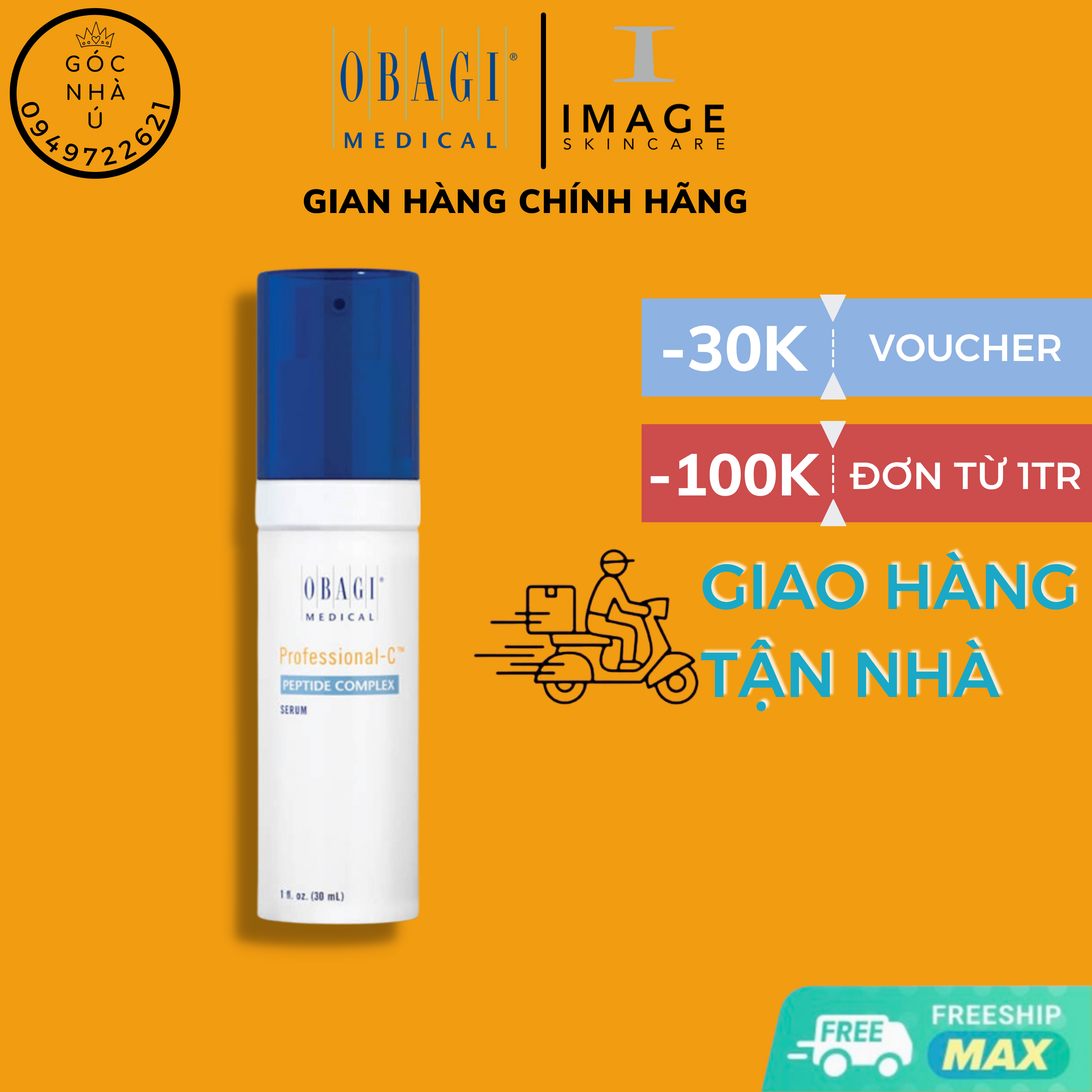 Serum Chống Lão Hóa Cho Da Nhạy Cảm Obagi Professional - C Peptide Complex - 30Ml - Hàng Chính Hãng.