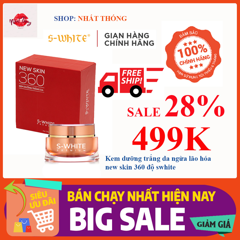 Kem Dưỡng Trắng Da Ngừa Lão Hóa New Skin 360 Độ Swhite