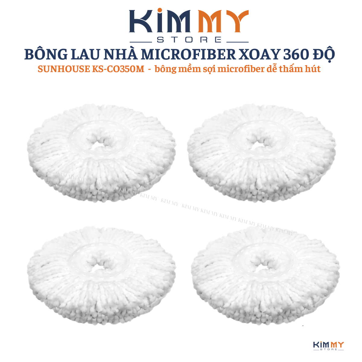 BỘ LAU NHÀ XOAY 360 ĐỘ SUNHOUSE KS-CL330IB - HÀNG CHÍNH HÃNG ( giặt vắt đa năng cao cấp thông minh c
