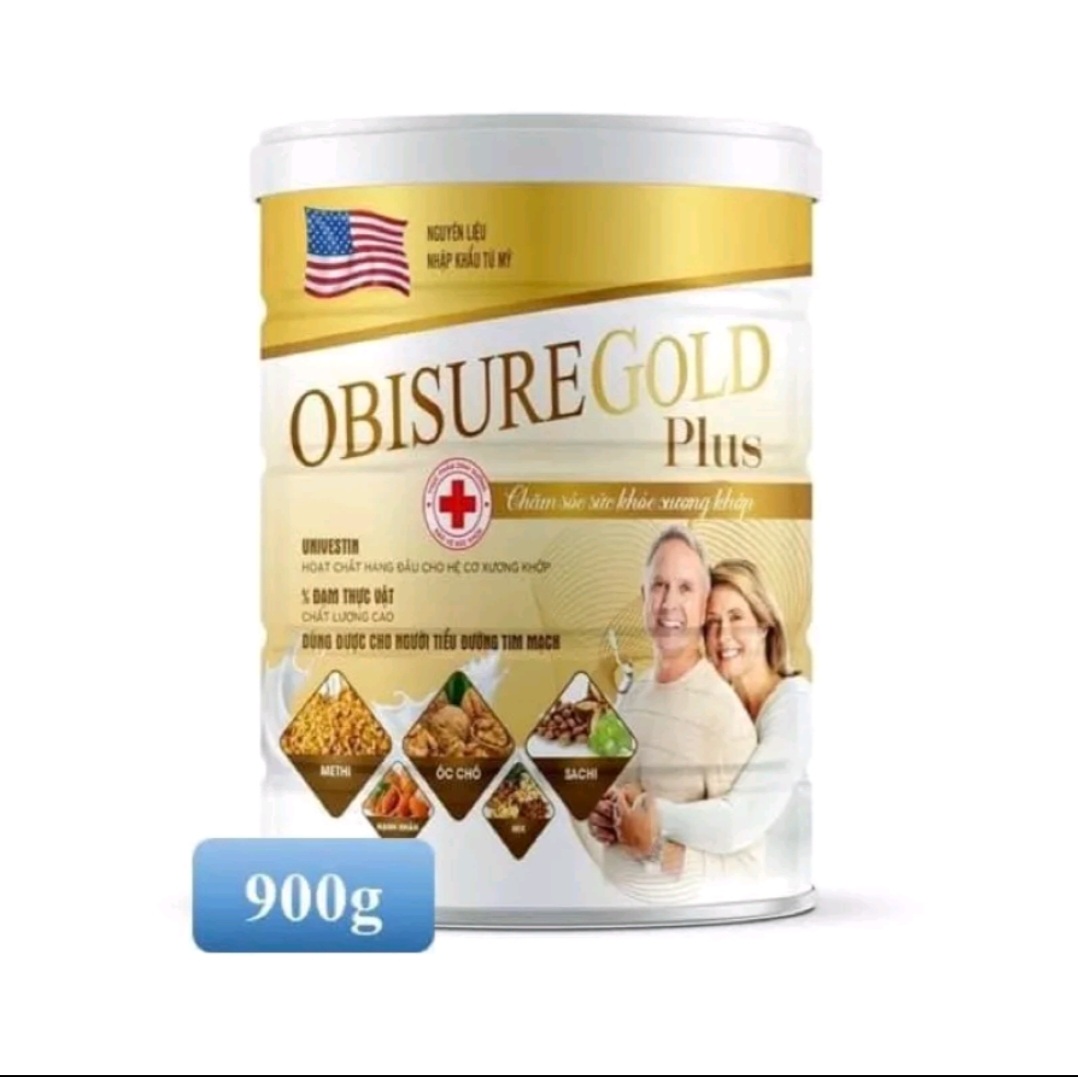 (Non 900g) Sữa hạt Xương Khớp Obisure Gold Plus giúp nuôi dưỡng và bảo vệ sụn khớp, xương khớp vận đ