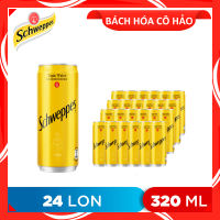 Thùng 24 lon nước Soda Tonic Water Schweppes 320ml