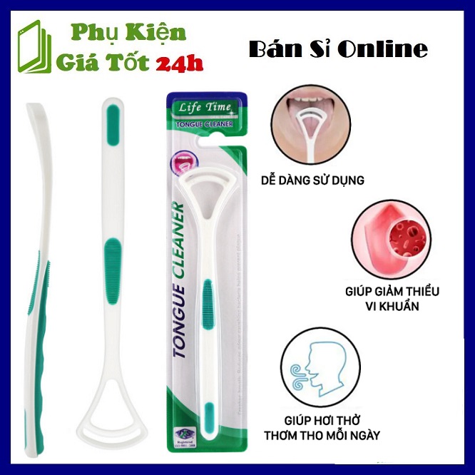 [Hcm]⚡ Bàn Chải Vệ Sinh Lưỡi Tongue Cleaner Cao Cấp - Dụng Cụ Cạo Rơ Vệ Sinh Sạch Lưỡi Giảm Vi Khuẩn Gây Sâu Răng Và Hôi Miệng Bảo Vệ Răng Tốt Hơn ⚡