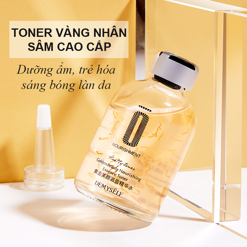 Toner Dưỡng Ẩm Nhân Sâm Gold 24K Trẻ Hóa Sáng Da Giảm Thâm Demyself 50Ml Toner Nội Địa Trung Cao Cấp