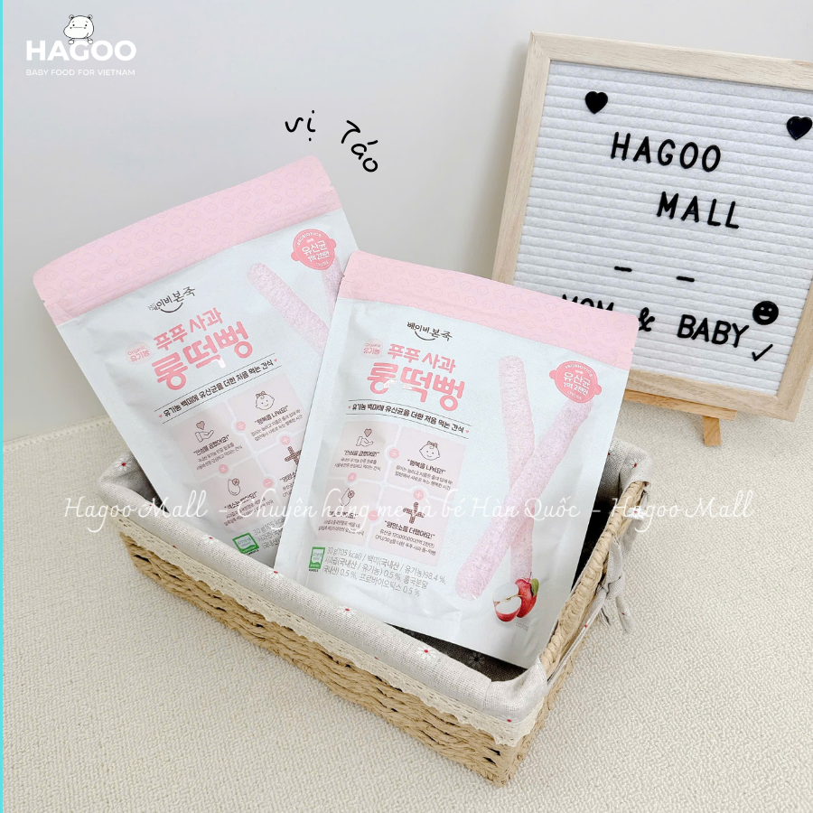 BÁNH GẠO THANH DÀI BONJUK CHO BÉ TỪ 5 THÁNG TUỔI