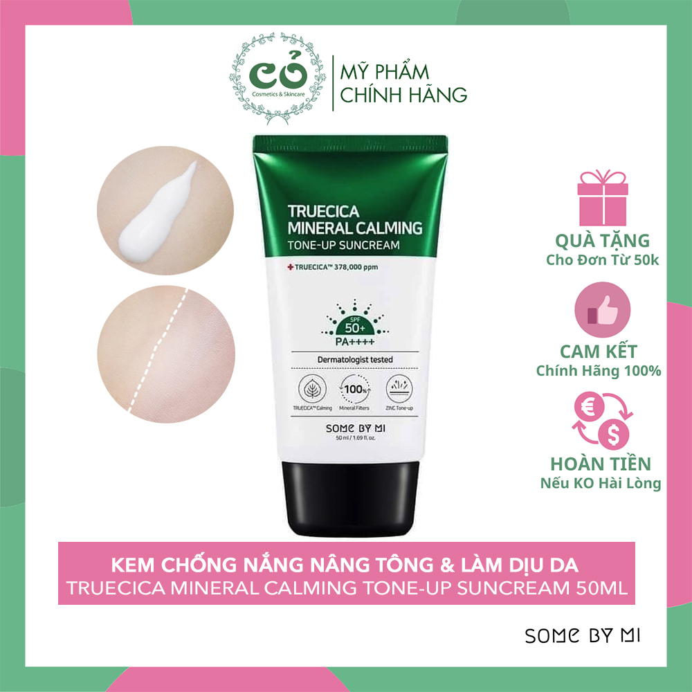 Kem Chống Nắng Some By Mi Truecica Mineral Calming Tone-up Suncream 50ml