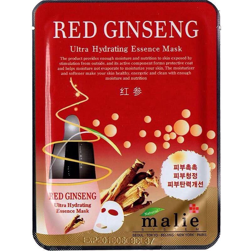 [Hcm][1 Bịch] Mặt Nạ Hồng Sâm Hàn Quốc Red Ginseng Dưỡng Da Trắng Hồng [Bịch Gồm 01 Miếng]