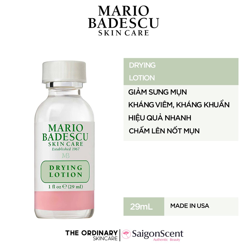 [Hcm][Không Hộp ] Dung Dịch Giảm Mụn Mario Badescu Drying Lotion ( 29Ml )