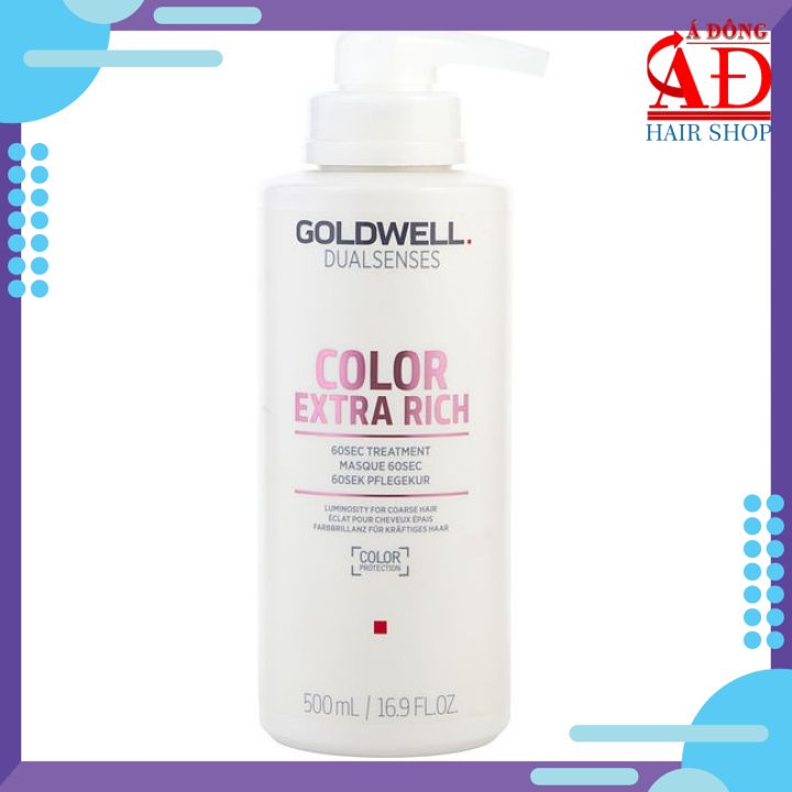 [Chính Hãng] [Siêu Rẻ] Mặt Nạ Ủ Tóc Goldwell Dual Senses Color Extra Rich 60S Treatment Giữ Màu Tóc Nhuộm 500Ml