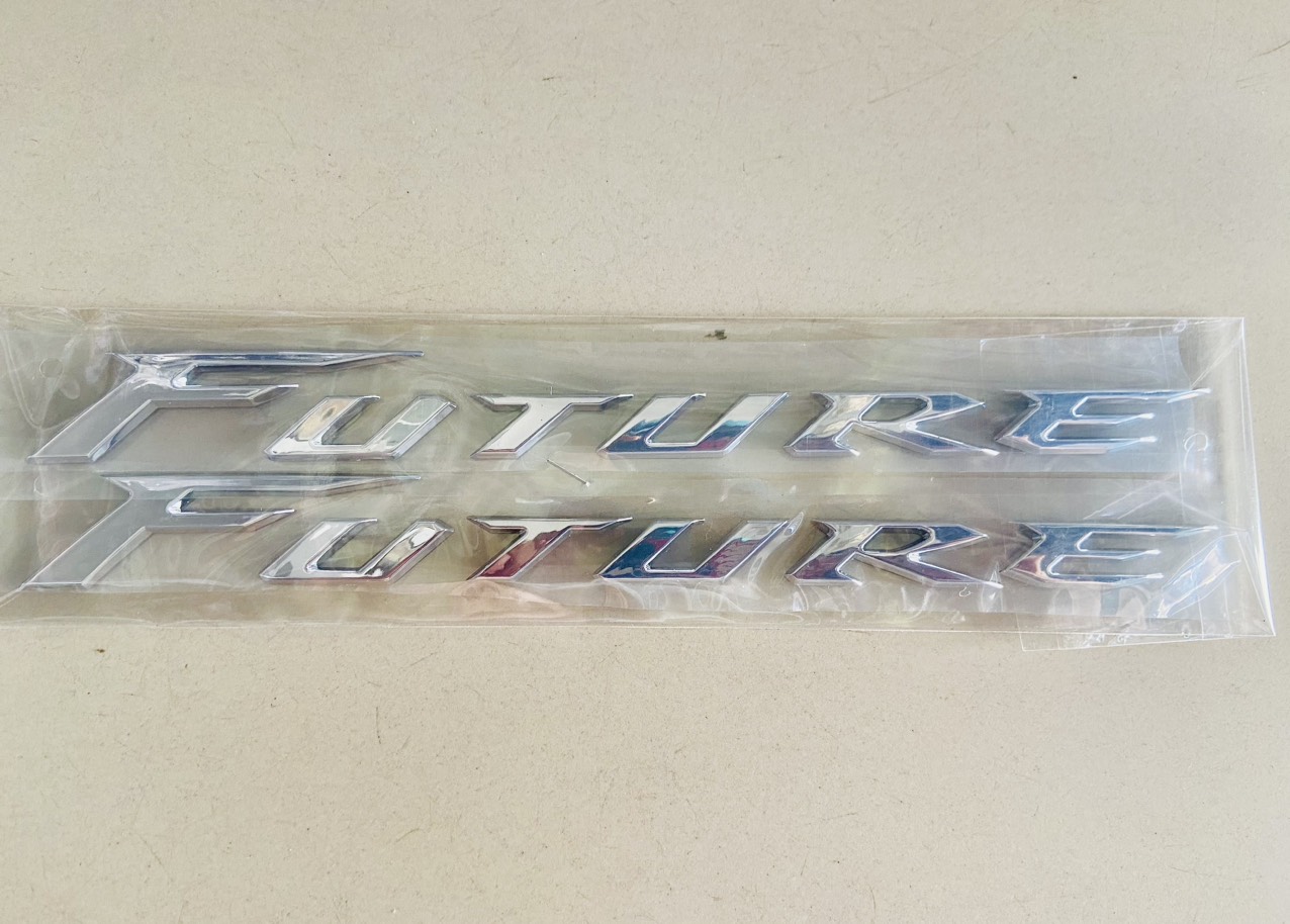 Bộ 2 Tem chữ Future 125i nổi Cho Xe Honda Future 1 / Future2 / Future 125i / Future Neo / Future Neo